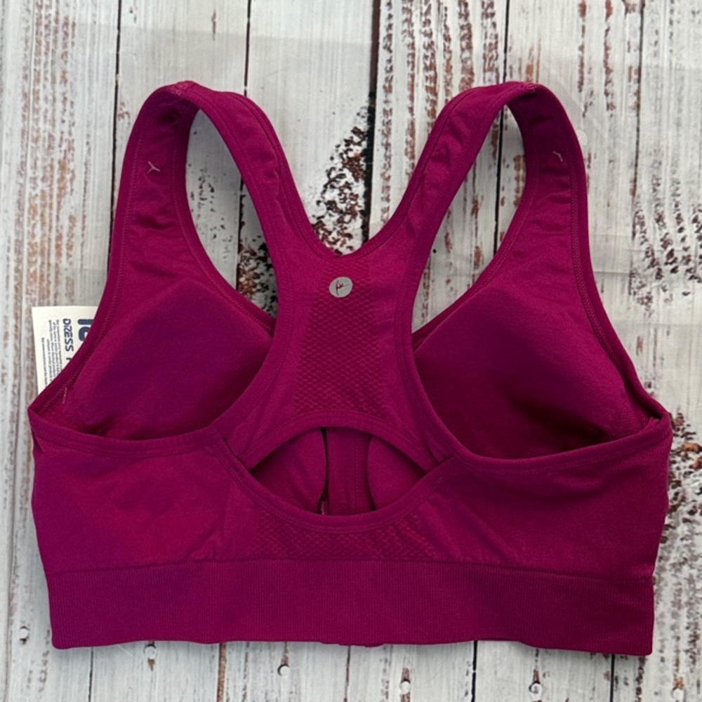 90 Degree By Reflex Fuchsia Front-Zip Racerback Sports Bra XL NWT - Picture 10 of 11